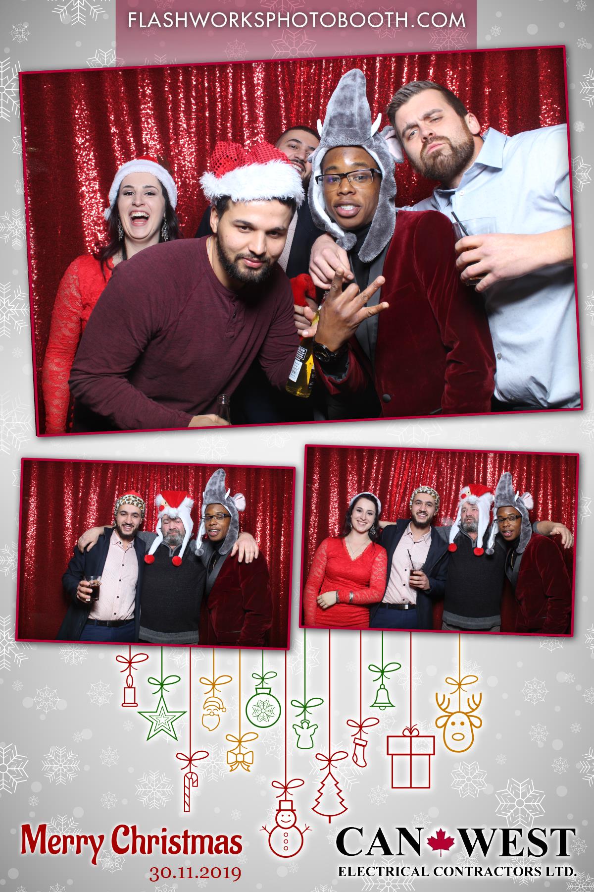 Can West Christmas Party | View more photos from the event at gallery.flashworksphotobooth.com/u/FlashworksPhotoboothInc/Can-West-Christmas-Party